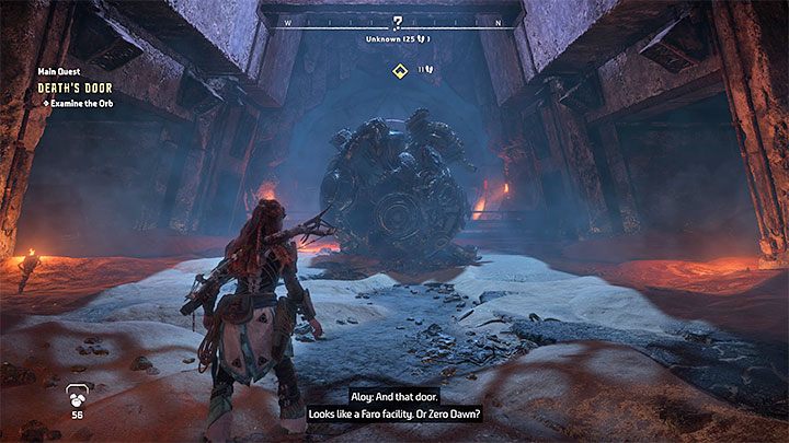 Po drodze spotkacie łowcę przebywającego w małym obozowisku i opcjonalnie możecie dokonać u niego jakichś zakupów - Horizon Forbidden West: Wrota śmierci (Deaths Door) - solucja, opis przejścia - Horizon Forbidden West - poradnik do gry