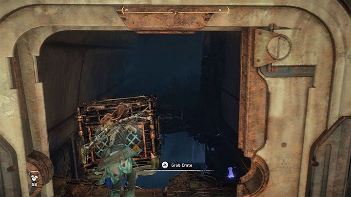 Złapcie się górnego uchwytu żeby przedostać się na górę - Horizon Forbidden West: Wrota śmierci (Deaths Door) - solucja, opis przejścia - Horizon Forbidden West - poradnik do gry