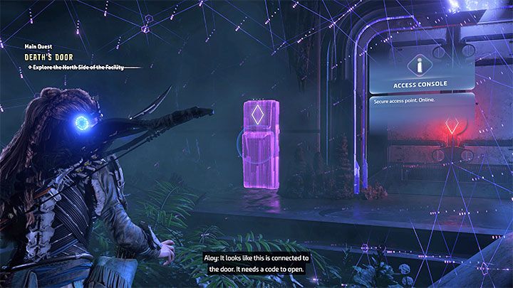 Po wylądowaniu na balkonikach podejdźcie do ognioskry i po jej podpaleniu ucieknijcie szybko w bok żeby Aloy nie została zepchnięta do wody - Horizon Forbidden West: Wrota śmierci (Deaths Door) - solucja, opis przejścia - Horizon Forbidden West - poradnik do gry