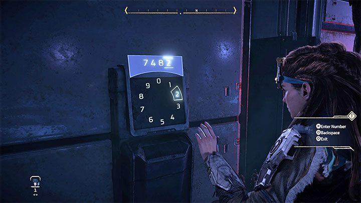 Dzięki skorzystaniu z fokusu możecie znaleźć w okolicy zapis (Datapoint) i wyświetlenie treści notatki pozwoli ustalić, że prawidłowy kod to 7482 - Horizon Forbidden West: Wrota śmierci (Deaths Door) - solucja, opis przejścia - Horizon Forbidden West - poradnik do gry