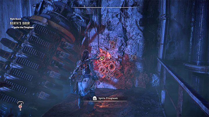 Dotrzecie docelowo do nowego otworu, do którego można się wdrapać - Horizon Forbidden West: Wrota śmierci (Deaths Door) - solucja, opis przejścia - Horizon Forbidden West - poradnik do gry