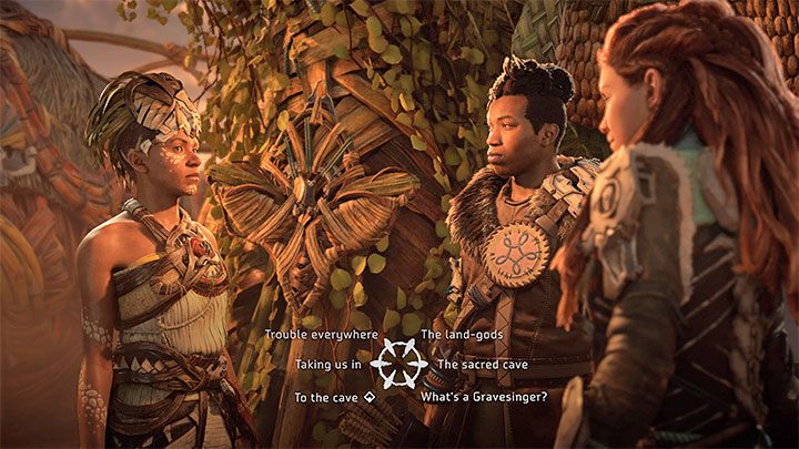 Gra wyświetli dłuższą cut-scenkę, która przeniesie Was do nowej lokacji Kamienne Echo - Horizon Forbidden West: Wrota śmierci (Deaths Door) - solucja, opis przejścia - Horizon Forbidden West - poradnik do gry