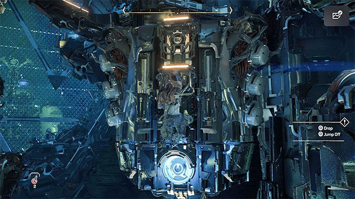 Udane trafienia będą Wam pozwalały na wspinanie się po metalowych elementach i na docieranie do kolejnych części konstrukcji - Horizon Forbidden West: Umierająca kraina (The Dying Lands) - solucja, opis przejścia - Horizon Forbidden West - poradnik do gry