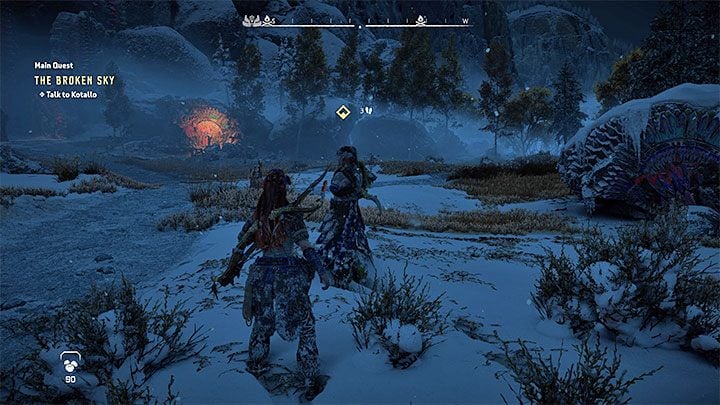 Celem podróży jest osada o nazwie Bastion (Bulwark) - Horizon Forbidden West: Pęknięte niebo (The Broken Sky) - solucja, opis przejścia - Horizon Forbidden West - poradnik do gry