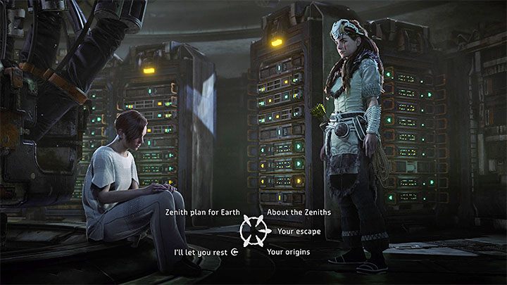 W celu spotkania się z klonem - Betą musicie skorzystać ze schodów prowadzących na niższy poziom Bazy - Horizon Forbidden West: Kolebka ech (Cradle of Echoes) - solucja, opis przejścia - Horizon Forbidden West - poradnik do gry