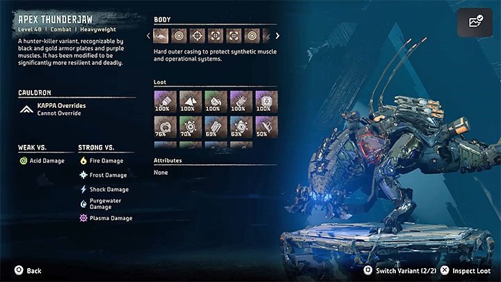 Konfrontację z bossem powinniście rozpocząć od przeskanowanie gromoszczęka - Horizon Forbidden West: Grobowiec Faro (Faros Tomb) - solucja, opis przejścia - Horizon Forbidden West - poradnik do gry