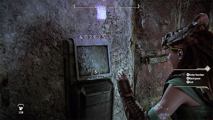 Skanujcie obiekty po kolei zaczynając od lewego - Horizon Forbidden West: Zabronione dziedzictwo (Forbidden Legacy) - quest Alvy, solucja, opis przejścia - Horizon Forbidden West - poradnik do gry