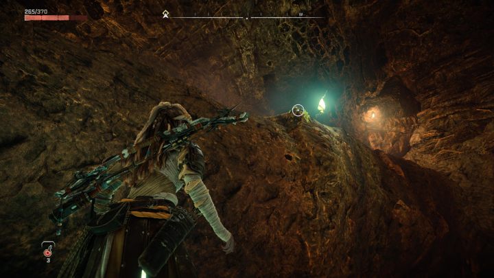 Spójrzcie do góry i doskoczcie do uchwytu - Horizon Forbidden West: Korzenie, które łączą (The Roots That Bind) - solucja, opis przejścia - Horizon Forbidden West - poradnik do gry