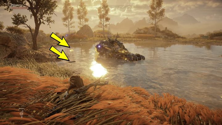 Zbierzcie 6 metalowych łupin, które rozrzuca Wielkoszczęk - Horizon Forbidden West: Korzenie, które łączą (The Roots That Bind) - solucja, opis przejścia - Horizon Forbidden West - poradnik do gry