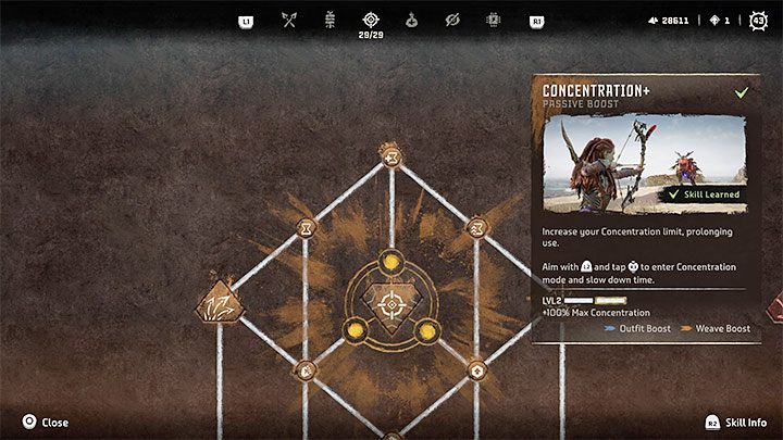 Typ: Umiejętność pasywna - Horizon Forbidden West: Łowczyni (Hunter) - najlepsze umiejętności - Horizon Forbidden West - poradnik do gry
