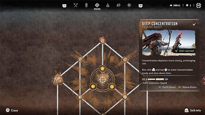 Typ: Umiejętność pasywna - Horizon Forbidden West: Łowczyni (Hunter) - najlepsze umiejętności - Horizon Forbidden West - poradnik do gry