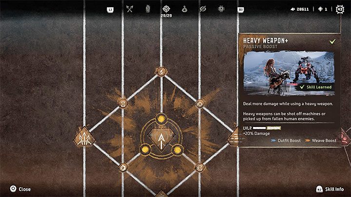 Typ: Umiejętność pasywna - Horizon Forbidden West: Łowczyni (Hunter) - najlepsze umiejętności - Horizon Forbidden West - poradnik do gry