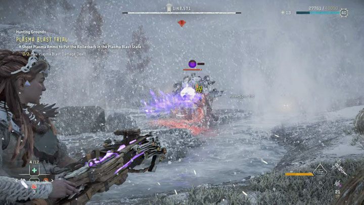 Po rozpoczęciu próby wyruszcie jak najszybciej w stronę walcoboka, bo nie ma dużo czasu na zaliczenie wyzwania - Horizon Forbidden West: Tereny łowieckie: Góry Urwiste - opis przejścia prób - Horizon Forbidden West - poradnik do gry