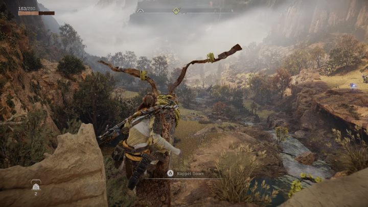 Skorzystajcie z punktu zjazdu, aby szybko znaleźć się z powrotem na dole - Horizon Forbidden West: Cień przeszłości (Shadow from the Past) - solucja, opis przejścia - Horizon Forbidden West - poradnik do gry