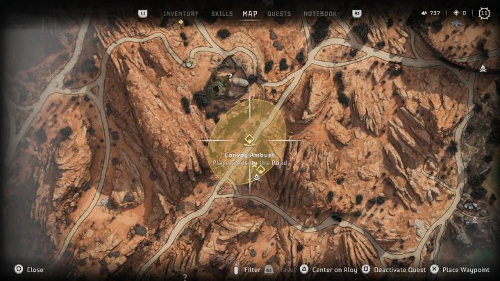 Pierwszym zleceniem od Larenda będzie zasadzka na konwój - Horizon Forbidden West: Handlarz złomem Samotne Światło - lista wszystkich kontraktów - Horizon Forbidden West - poradnik do gry