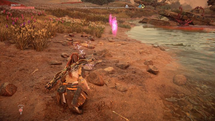 Idźcie w wyznaczone miejsce i uruchomcie fokus - Horizon Forbidden West: Handlarz złomem Samotne Światło - lista wszystkich kontraktów - Horizon Forbidden West - poradnik do gry