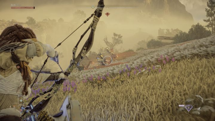 Gdy dotrzecie do maszyn, Kłoróg wraz ze swoim stadem zacznie uciekać - Horizon Forbidden West: Handlarz złomem Samotne Światło - lista wszystkich kontraktów - Horizon Forbidden West - poradnik do gry