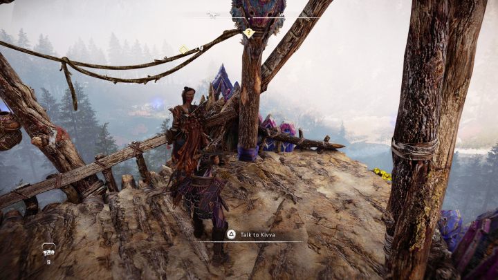 Gdy dotrzecie do wyznaczonego miejsca, porozmawiajcie z Kivvą - Horizon Forbidden West: Zawołanie i odpowiedź (Call and Response) - solucja, opis przejścia - Horizon Forbidden West - poradnik do gry