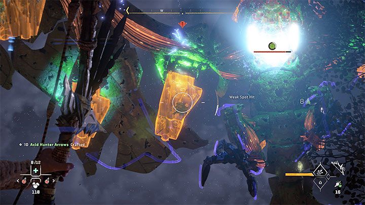 Po przystąpieniu do pojedynku starajcie się przede wszystkim pozostawać w ruchu żeby nie stawać się łatwym celem dla burzoptaka - Horizon Forbidden West: Druga zwrotka (The Second Verse), quest Zo - solucja, opis przejścia - Horizon Forbidden West - poradnik do gry