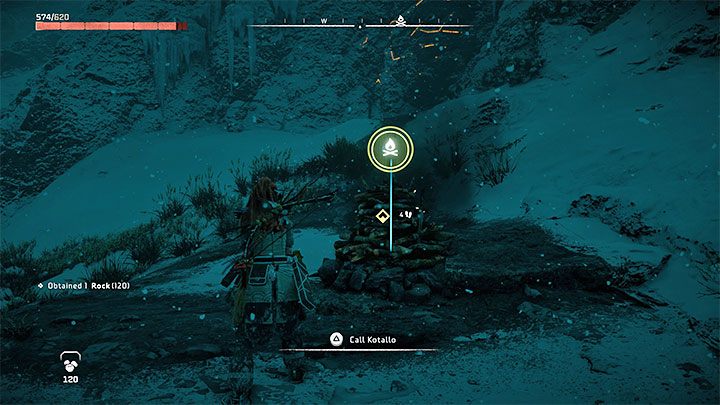 Użyjcie szybkiej podróży żeby przenieść się do wskazanego ogniska - Horizon Forbidden West: To, co utracono (What Was Lost), quest Kotallo - solucja, opis przejścia - Horizon Forbidden West - poradnik do gry