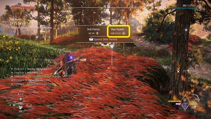 W grze Horizon Forbidden West przyrost punktów zdrowia następuje pasywnie - Horizon Forbidden West: Rozwój postaci - Horizon Forbidden West - poradnik do gry