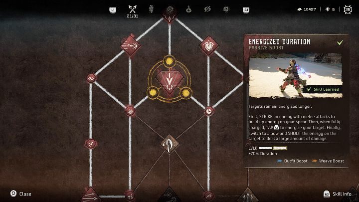 Typ: Pasywna umiejętność - Horizon Forbidden West: Wojowniczka (Warrior) - najlepsze umiejętności - Horizon Forbidden West - poradnik do gry