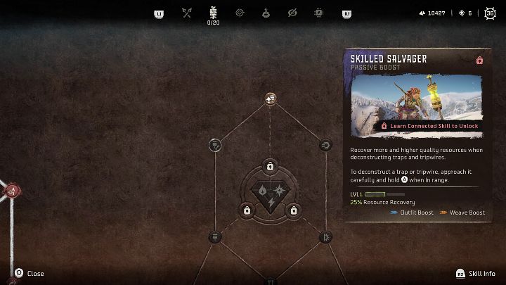 Typ: Pasywna umiejętność - Horizon Forbidden West: Traperka (Trapper) - najlepsze umiejętności - Horizon Forbidden West - poradnik do gry