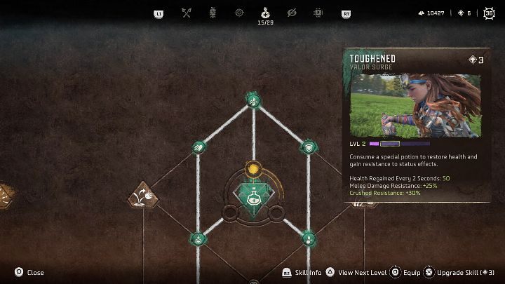 Typ: Przypływ odwagi - Horizon Forbidden West: Ocalała (Survivor) - najlepsze umiejętności - Horizon Forbidden West - poradnik do gry