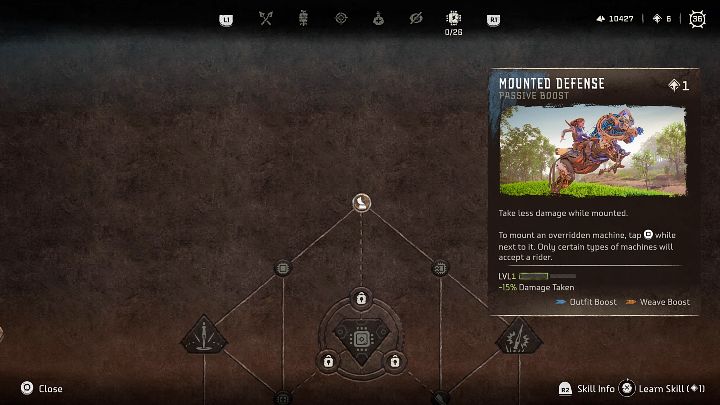 Typ: Pasywna umiejętność - Horizon Forbidden West: Mistrzyni Maszyn (Machine Master) - najlepsze umiejętności - Horizon Forbidden West - poradnik do gry