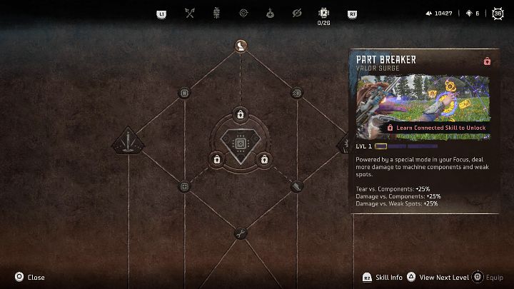 Typ: Przypływ odwagi - Horizon Forbidden West: Mistrzyni Maszyn (Machine Master) - najlepsze umiejętności - Horizon Forbidden West - poradnik do gry