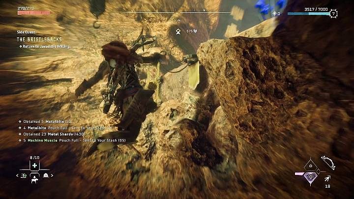 Kotwiczka jest narzędziem, które umożliwia szybkie przyciągnie się do danego obiektu - Horizon Forbidden West: Eksploracja - Horizon Forbidden West - poradnik do gry