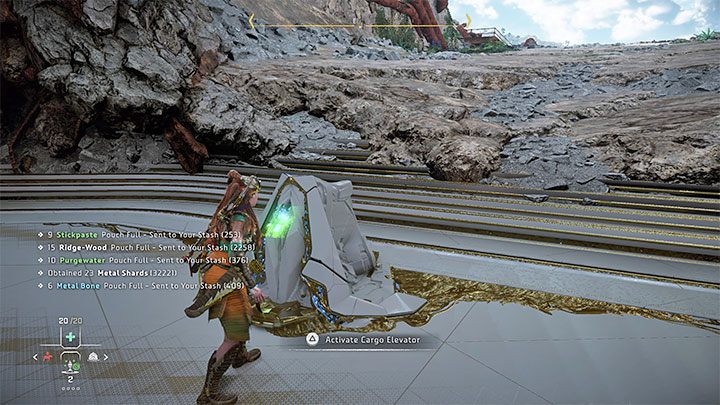 Wyruszcie w stronę wieży i dotrzyjcie do konsoli windy towarowej - Horizon Forbidden West: Osobliwość (Singularity) - solucja, opis przejścia, zakończenie - Horizon Forbidden West - poradnik do gry