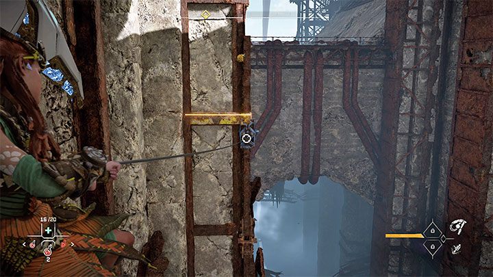 Ponownie dotrzyjcie do konsoli żeby wprawić raz jeszcze windę w ruch - Horizon Forbidden West: Osobliwość (Singularity) - solucja, opis przejścia, zakończenie - Horizon Forbidden West - poradnik do gry