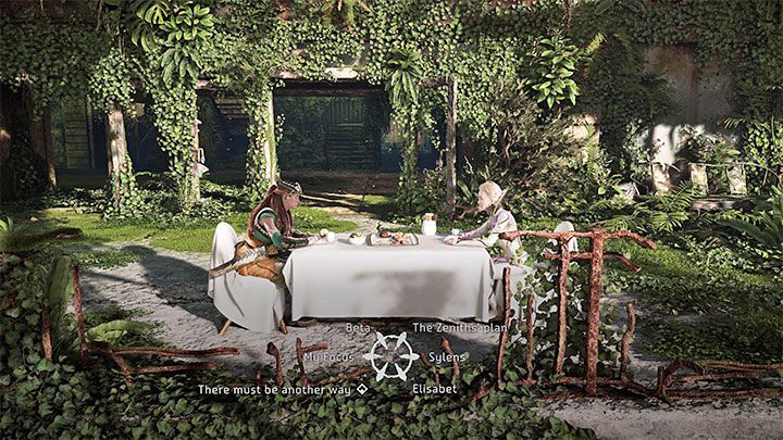 Docelowo musicie dotrzeć na duży balkon, na którym rozpocznie się długie spotkanie z Tildą - Horizon Forbidden West: To, co pozostało (All That Remains) - solucja, opis przejścia - Horizon Forbidden West - poradnik do gry