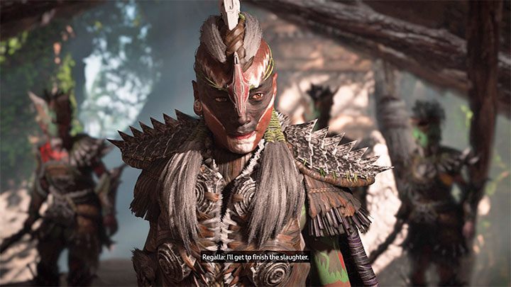 Regalla jest wrogą postacią, która po raz pierwszy pojawia się w głównym queście Ambasada - Horizon Forbidden West: Regalla - jak pokoać bossa z zadania Skrzydła Dziesiątki - Horizon Forbidden West - poradnik do gry