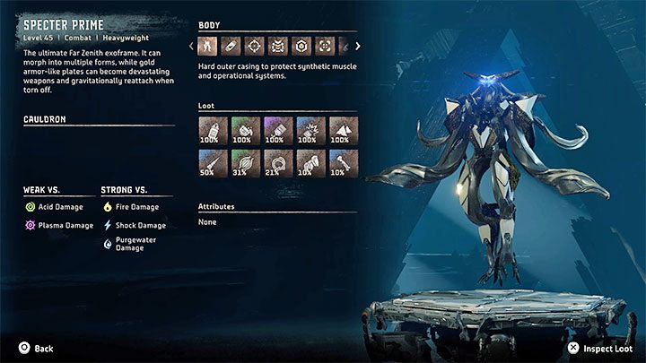 Koniecznie zeskanujcie Widmo Prime (to jedyny tego typu przeciwnik w grze) - Horizon Forbidden West: Widmo Prime (Specter Prime) - finałowy boss kampanii, jak pokonać? - Horizon Forbidden West - poradnik do gry