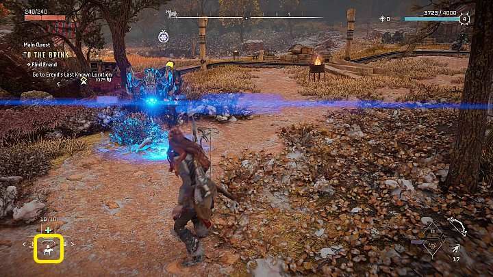 Zdominowanego wcześniej wierzchowca możecie w dowolnej chwili wezwać funkcją oznaczoną na powyższym obrazku - Horizon Forbidden West: Wierzchowce - Horizon Forbidden West - poradnik do gry