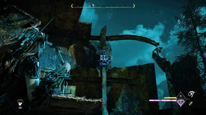 Przeskoczcie na metalową belkę, odwróćcie się i wyciągnijcie kolejną - Horizon Forbidden West: Potop (The Deluge) - solucja, opis przejścia - Horizon Forbidden West - poradnik do gry