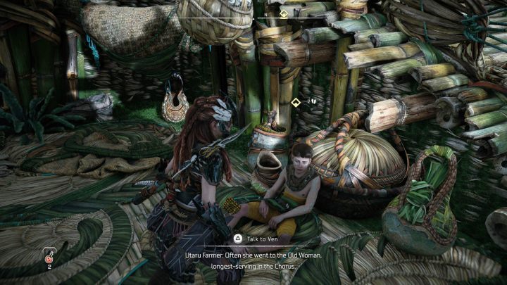 Przed wyruszeniem do Starodrzewu możecie porozmawiać z chłopakiem o imieniu Van, który przeżył atak maszyny - Horizon Forbidden West: Starodrzew (The Oldgrowth) - solucja, opis przejścia - Horizon Forbidden West - poradnik do gry