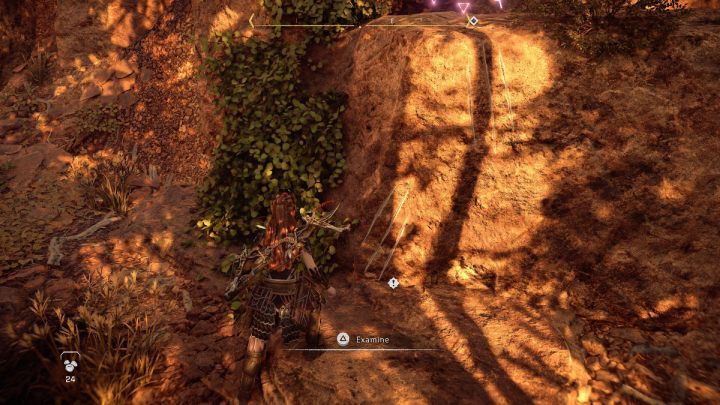 Idźcie po śladach i wejdźcie po skale naznaczonej przez szpony maszyny - Horizon Forbidden West: Starodrzew (The Oldgrowth) - solucja, opis przejścia - Horizon Forbidden West - poradnik do gry