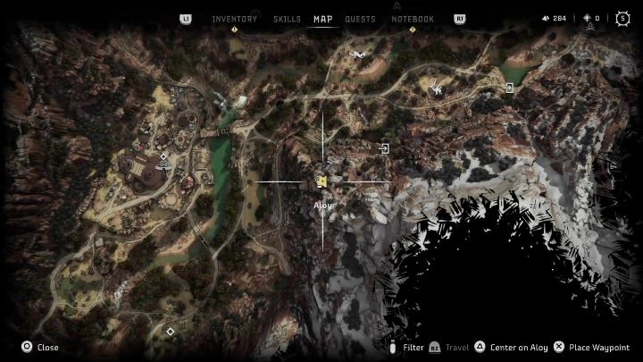 Soczewka południa znajduje się niedaleko Złomianek - Horizon Forbidden West: Soczewki - lista wszystkich - Horizon Forbidden West - poradnik do gry