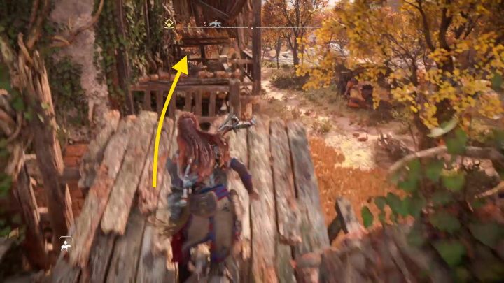 Gdy wejdziecie na półkę nad pomieszczeniem - Horizon Forbidden West: Zaczynamy! - jak zdobyć? - Horizon Forbidden West - poradnik do gry