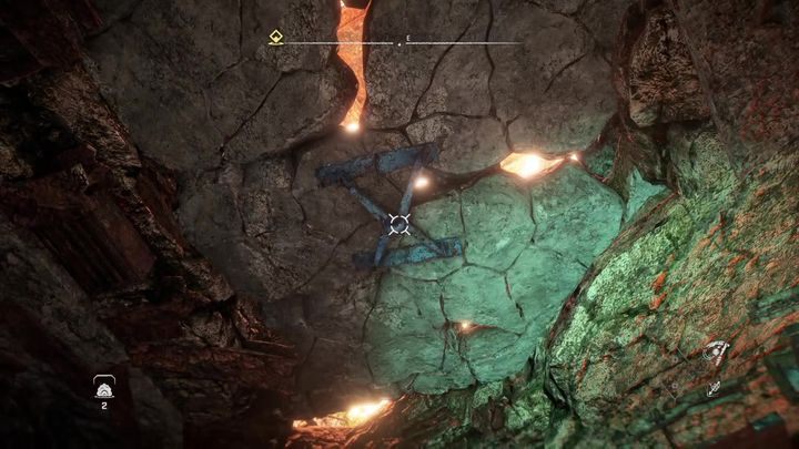 Następnie wróćcie na górę i zlokalizujcie taki sam uchwyt, jak ten na suficie - Horizon Forbidden West: Zaczynamy! - jak zdobyć? - Horizon Forbidden West - poradnik do gry