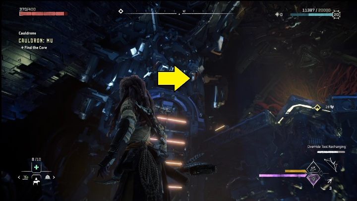 Zaraz po wejściu dostaniecie się do pierwszej części kotła - Horizon Forbidden West: Kocioł Mu (Cynobrzany) - lokalizacja, opis przejścia - Horizon Forbidden West - poradnik do gry