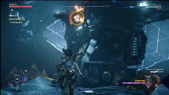 Kolejne wrota do otworzenia włócznią i kolejny element, po którym musicie wskoczyć - Horizon Forbidden West: Kocioł Mu (Cynobrzany) - lokalizacja, opis przejścia - Horizon Forbidden West - poradnik do gry