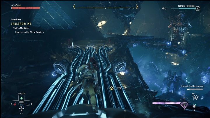 Po przejściu przez drzwi od razu poszukajcie kolejnego czerwonego elementu - Horizon Forbidden West: Kocioł Mu (Cynobrzany) - lokalizacja, opis przejścia - Horizon Forbidden West - poradnik do gry