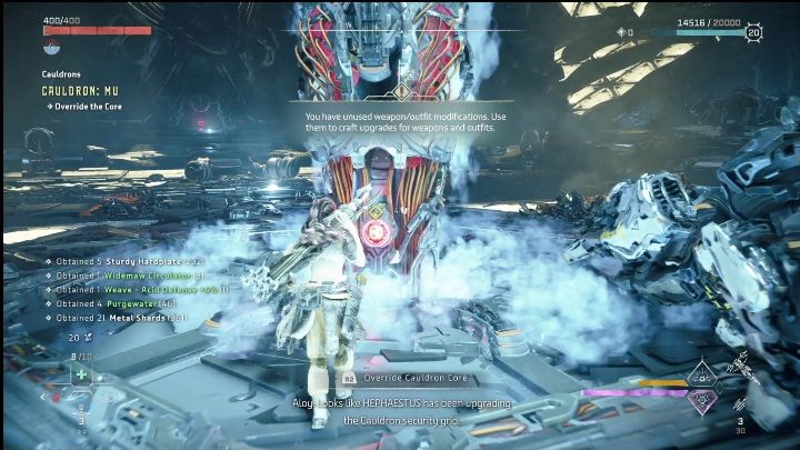 Ostatecznie wystarczy przejąć rdzeń, aby ukończyć tę lokację - Horizon Forbidden West: Kocioł Mu (Cynobrzany) - lokalizacja, opis przejścia - Horizon Forbidden West - poradnik do gry