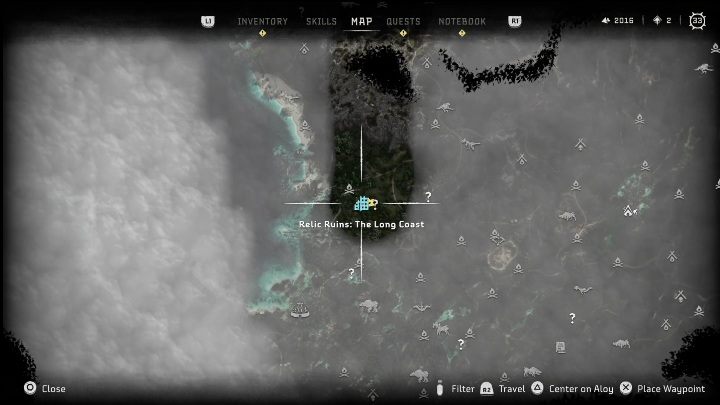 Te ruiny znajdziecie zaraz przy brzegu - Horizon Forbidden West: Rachunek - jak zdobyć? - Horizon Forbidden West - poradnik do gry