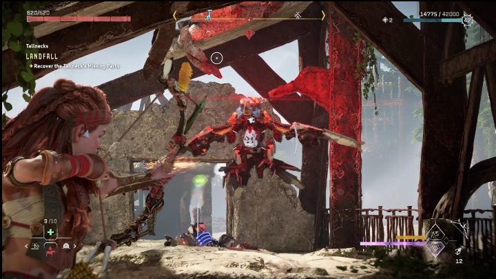 W tym miejscu możecie natknąć się na przeciwnika - Horizon Forbidden West: Żyraf (Lądowanie) - lokalizacja - Horizon Forbidden West - poradnik do gry