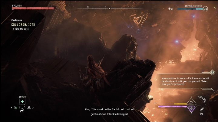 Aby dostać się do środka musicie wbiec pomiędzy zaśnieżone góry - Horizon Forbidden West: Kocioł IOTA (Solanka) - lokalizacja, opis przejścia - Horizon Forbidden West - poradnik do gry